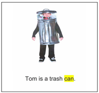 Picture of Tom is a trash can